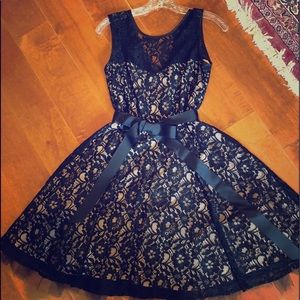 Black lace dress